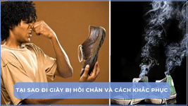 Tại sao đi giày bị hôi chân